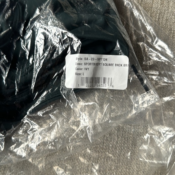 SET active SPORTBODY® SQUARE BACK BRA - IVY SIZE L - Picture 4 of 4